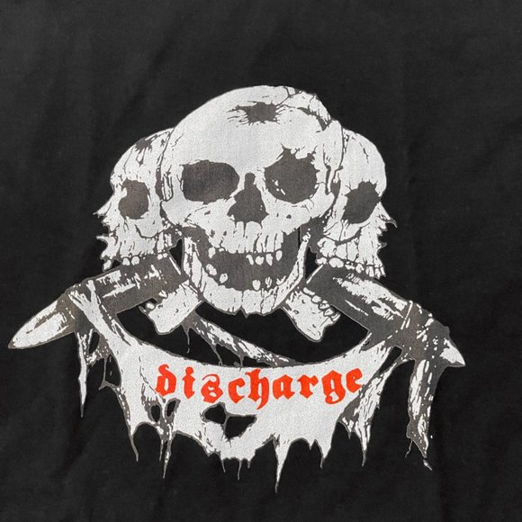 Discharge Born To Die, Original 3 Skulls, Long Sleeve T Shirt Size XL - Picture 2 of 3